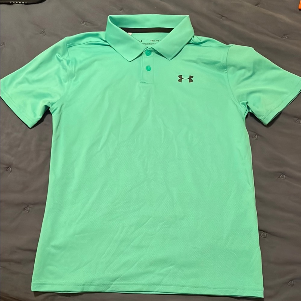 Under Armour Youth XL Mint Green Polo Shirt